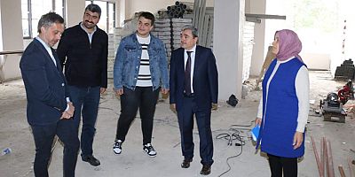 İl Müdürü Tuğgeneral Hikmet Akıncı Okulu İnşaatını Yerinde İnceledi