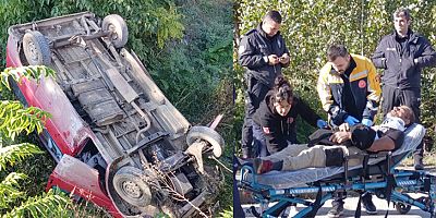 İşçi Servisi Dereye Uçtu: 9 Kişi Yaralandı