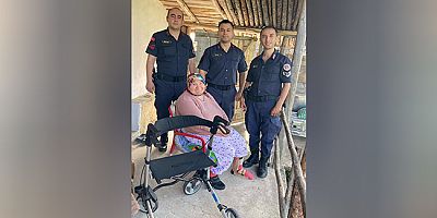 Jandarma Komutanlığı'ndan Engelli Kadına Yardım Eli