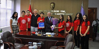 Lise Öğrencilerinden Başkan  Köse’ye Ahilik Haftası Ziyareti