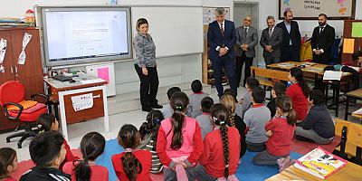 MEM Müdürü Katipoğlu Büyük Kızılca İlk-Ortaokulunu Ziyaret Etti