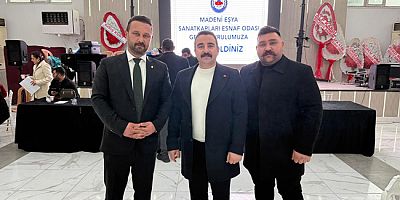 Merzifon Gençleri Derneği, Madeni Eşya Sanatkarları Esnaf Odası Genel Kuruluna Katıldı