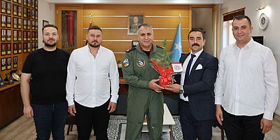 Merzifon Gençleri Derneği’nden 5’inci Ana Jet Üs Komutanı’na Ziyaret