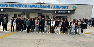 Merzifon MYO Öğrencilerinden Havalimanına Teknik Gezi