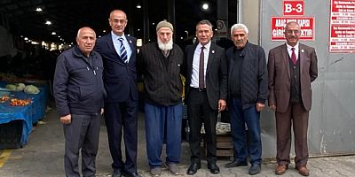 MHP Amasya Teşkilatından Pazarcı Esnafına Ziyaret