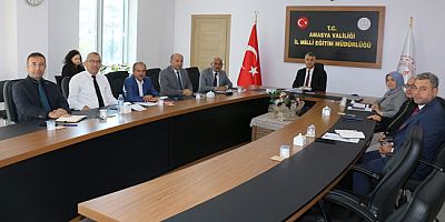 Millî Eğitim Müdürlüğünde Haftalık Toplantı Gerçekleştirildi