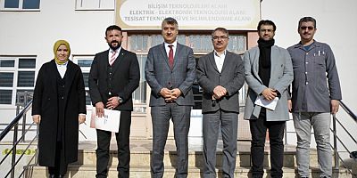 Millî Eğitim Müdürü Katipoğlu’ndan Meslek Lisesine Ziyaret