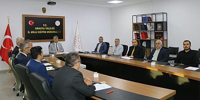 Milli Eğitim Müdürlüğünde Birim Amirleri  Haftalık Olağan Toplantısı Yapıldı