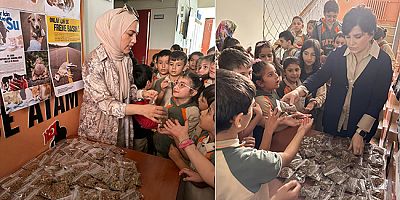 Minikler Mama Alıp Bütün Okula Dağıttılar