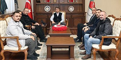 Motokros Şampiyonası Heyeti  Vali Bakan’a Ziyarette Bulundu