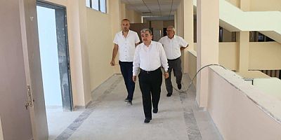 Müdür Türkmen Okul İnşaatı İncelemelerine Devam Ediyor