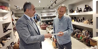 Müftü Bayram, Ahilik Haftası Kapsamında Esnafı Ziyaret Etti
