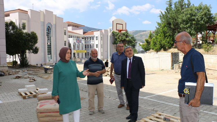 Onarım Çalışmalarına İncelemede Bulundu