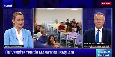 Rektör Elmacı, TVNET “Tercih Rehberi” Programına Konuk Oldu