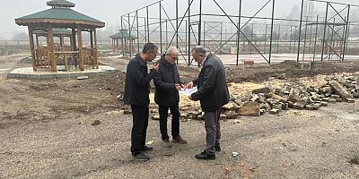 Rektör MYO Çevre Düzenleme Çalışmalarını Yerinde İnceledi
