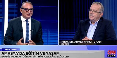 Rektör Turabi, CNN TÜRK’e Konuk Oldu