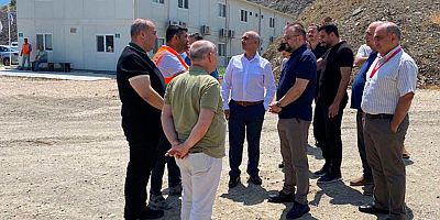 Sağlık Heyeti Yeni Devlet Hastanesi İnşaatını Yerinde İncelendi