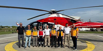 Sağlık Hizmetleri Yöneticileri Samsun Hava Ambulans Merkezini Ziyaret Etti