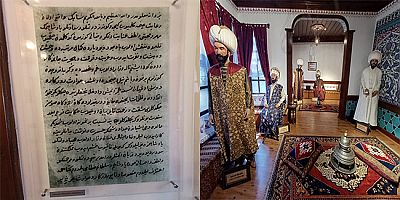 Şehzade Bayezid’in Babası Kanuni’ye Mektubu Şehzadeler Müzesinde Sergileniyor