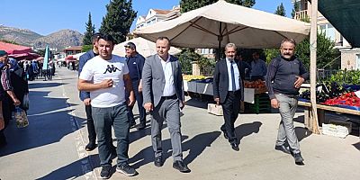 Sevindi, Nehir Kenarındaki  Pazar Yerini Ziyaret Etti