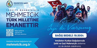 TSK Mehmetçik Vakfı, Vekâleten Kurban Bağışlarını Kabul Ediyor