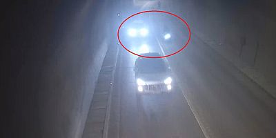 Tünelde Otomobilleri Sollayan Motosiklet Devrildi