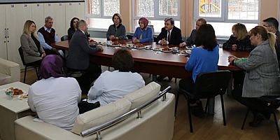 Türkmen, Atatürk İlkokulu'nda İstişarelerde Bulundu