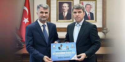 Vali Bakan Kurbanını TDV'ye Bağışladı