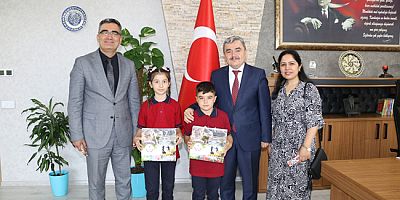 Vali Hüseyin Poroy Ortaokulu Heyeti İl Millî Eğitim Müdürünü Ziyaret Etti