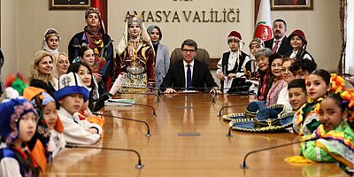Vali Önder Bakan, 23 Nisan Kapsamında  Dünya Çocuklarını makamında Ağırladı