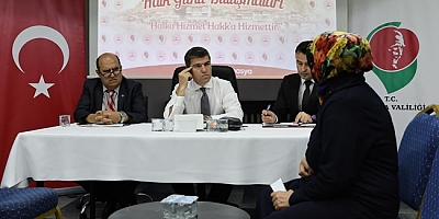Vali Önder Bakan “Halk Günü  Toplantısı”nda Talepleri Dinledi