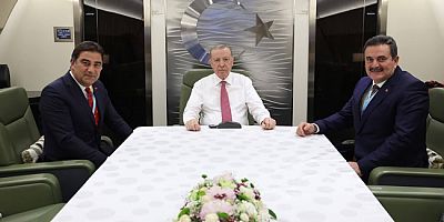 Vekil İpek, Dönüş Uçağında Cumhurbaşkanı Erdoğan ile Görüştü
