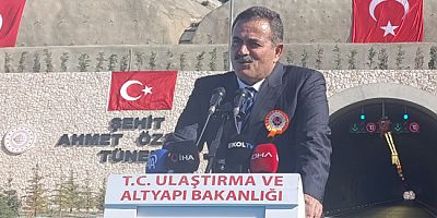 Vekil İpek, “Şehit Ahmet Özsoy Tüneli, Türkiye’nin Ulaşım Başarısının Bir Simgesi”
