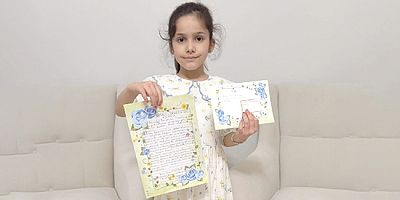 Yazmayı Yeni Öğrenen Minik Esma Geleceğine Mektup Yazdı