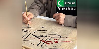 Yeşilay Amasya Şubesi’nde Hüsn-i Hat Kursu Başladı