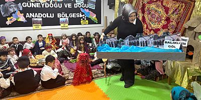 Zübeyde Hanım Anaokulu’nda Yerli Malı Haftası Bölgelerle Renklendi