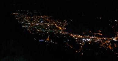 Gece Karanlığında Amasya'nın Büyüleyici Manzarası