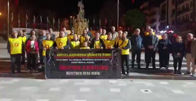 Amasya’da Öğretmenler “Yaşam” İçin Nöbette