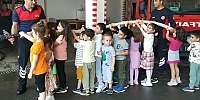 Anaokulu Öğrencileri İtfaiyeyi Tanıdı