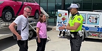Polisten Bayram Yolcularına Simülasyon Aracıyla Kemer Uyarısı