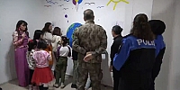 Çocuk Şube Müdürlüğünün Duvarlarını Renklendirdiler
